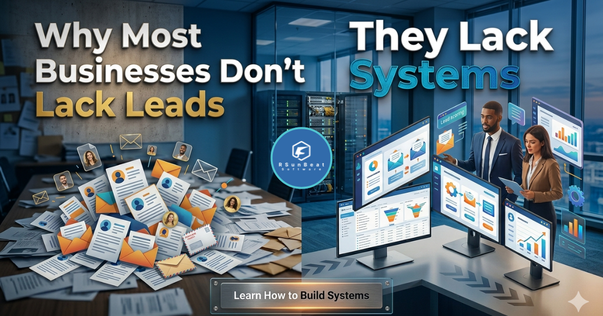 Why Most Businesses Don’t Lack Leads — They Lack Systems